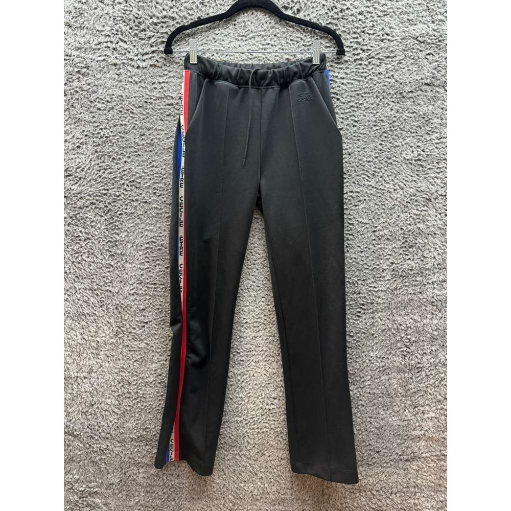 Etre Cecile Future Vintage Retro Drawstring Track Pant‎ Black Womens Size XS
